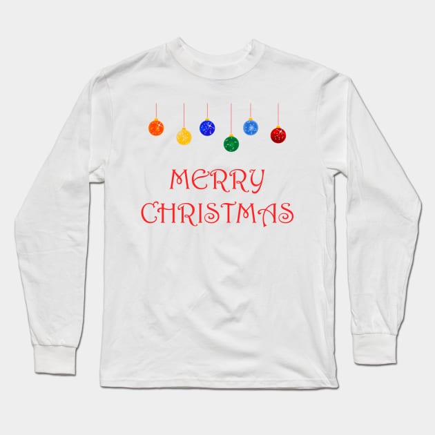 Merry Christmas Long Sleeve T-Shirt by makram